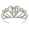 Glittered Metal "30" Tiara